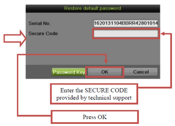 Ip cam talk hikvision dvr hot sale password reset